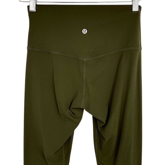 Lululemon Align Pant *Full Length 28" Dark Olive Size 6 High Rise - Picture 5 of 6